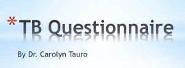 TB Questionnaire.......